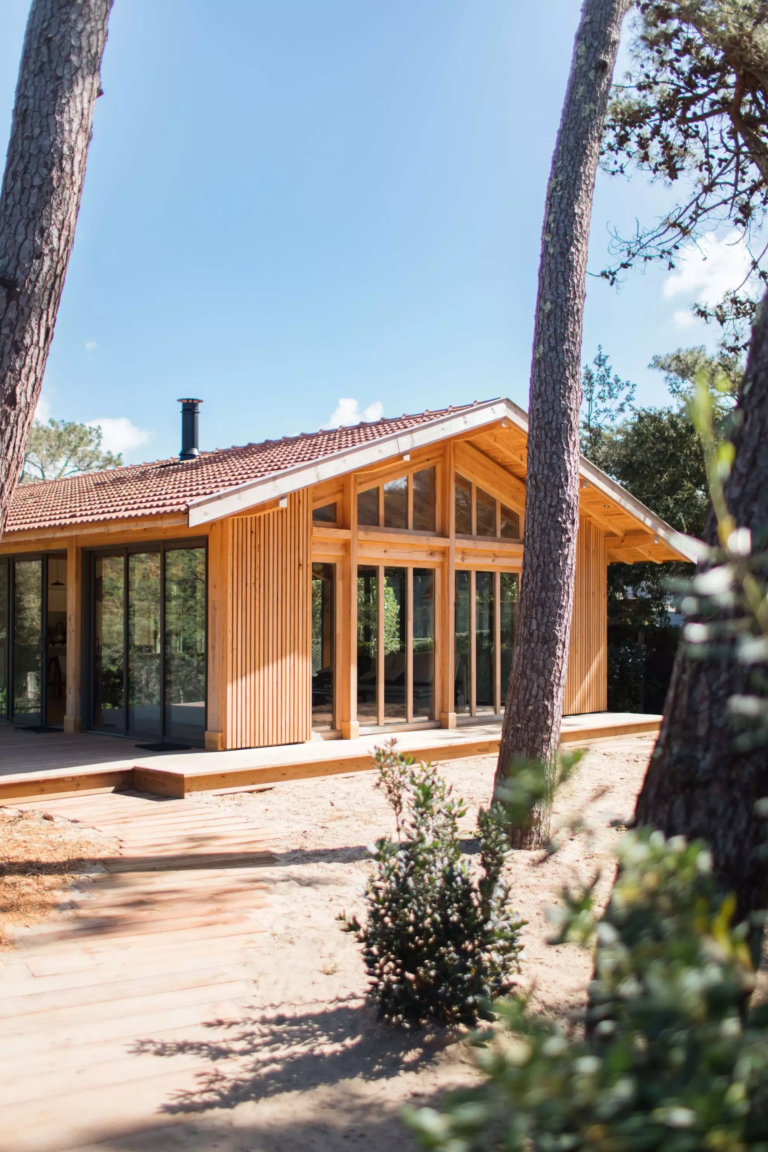 construction villa en bois cap ferret